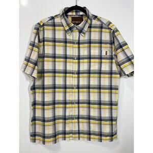 O'Neill Button Up Collared Plaid Multicolor Y2K Casual Preppy Men's Size Large